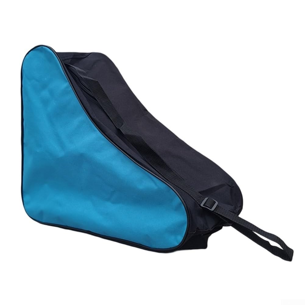 Borsa per pattini a rotelle in tessuto Oxford con spallacci regolabili per un facile trasporto e conservazione (nero e rosa)
