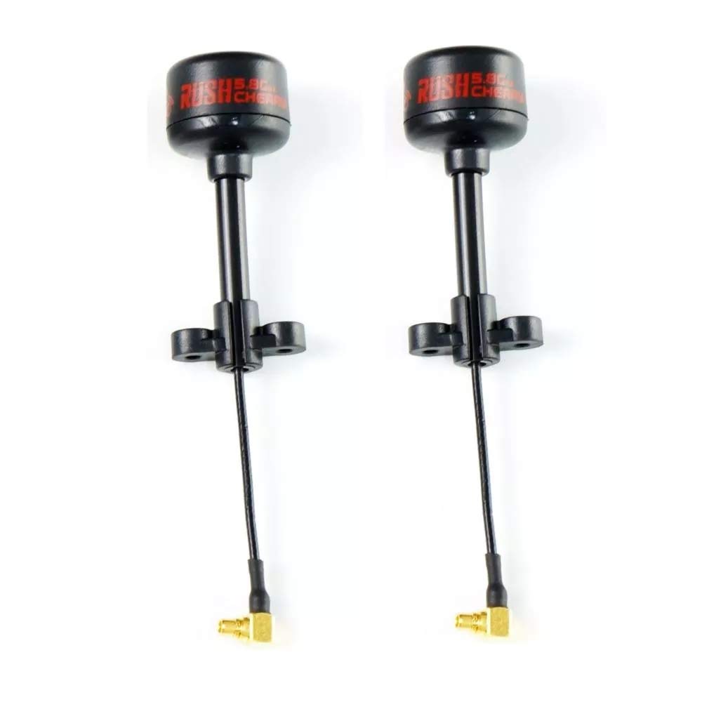 RONSHIN 2pcs/Set Rush Cherry RHCP MMCX Right Angle 1.2dBi 5.8Ghz FPV Racing Antenna for RC Drone