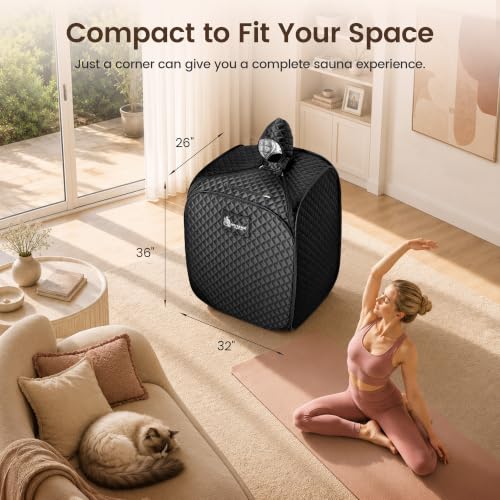 Personal Portable Steam Sauna for Home, 2L 1200W Pop up Sauna Box - Image 2