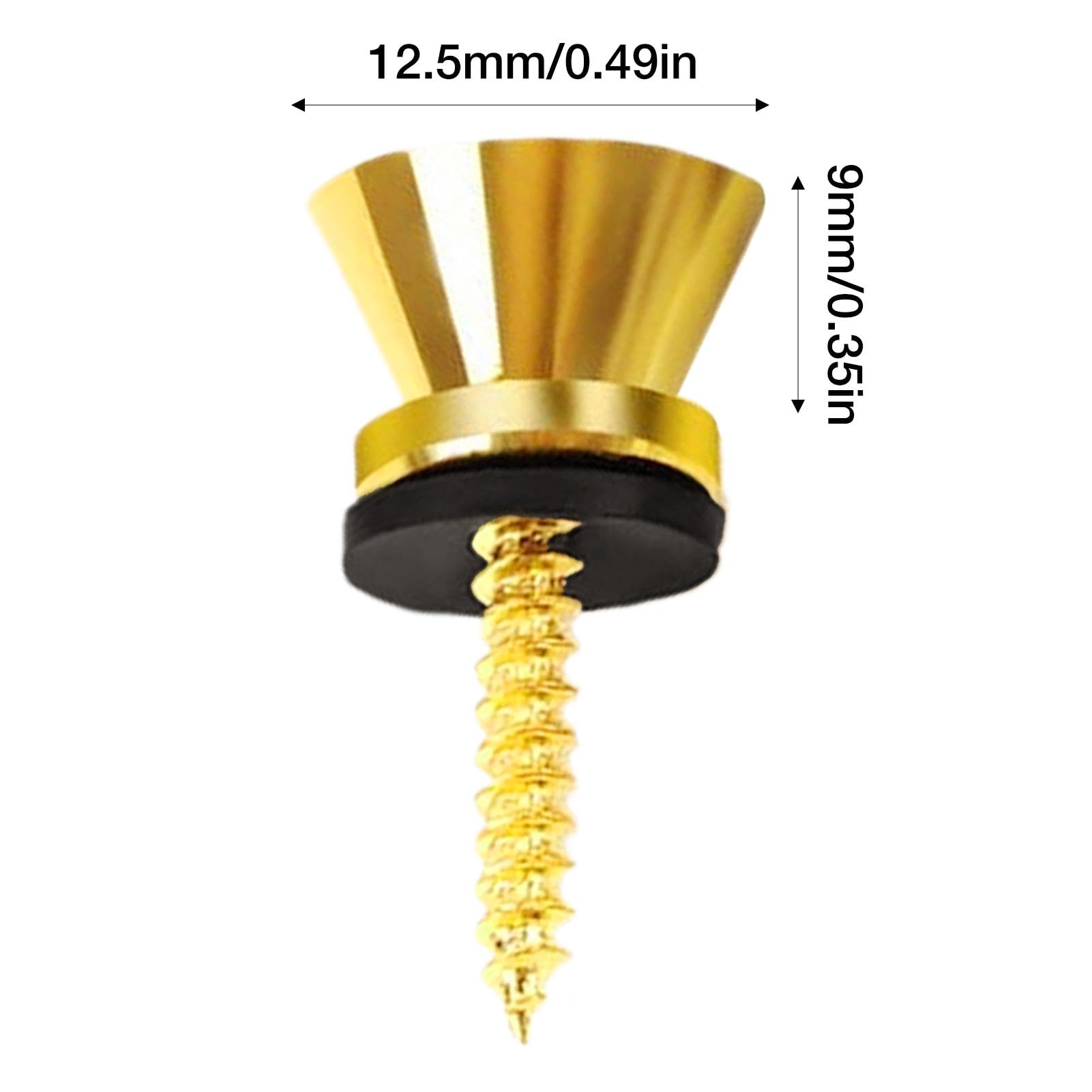 Set Di Bloccaggi Per Tracolla Per Chitarra Con Viti E Rondelle Gold 93391236 - Foto 10