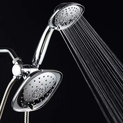 AquaDance, Chrome Luxury Square High-Pressure Giant 7.3" Rain Shower Head/Handheld Spa Combo. Extra-Long 72" Stainless Steel Hose, 3-way Flow Diverter, Finish. Best Quality from Top American - Thumbnail 6