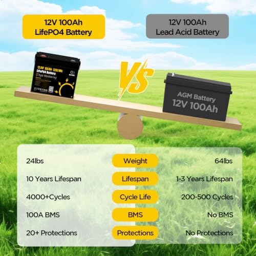 12V 100Ah Group24 LiFePO4 Lithium Battery with Smart APP — 사진 6
