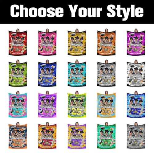 Custom Graduation Stole Class of 2025 Customize Graduation Shawl with Photo School Name for Graduates Women and Men3