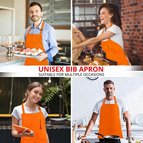 Utopia Kitchen 2 Pack Bib Apron, Adjustable With 2 Pockets, Water And Oil Resistant, Cooking Kitchen Chef Apron For Women Men #TOP3