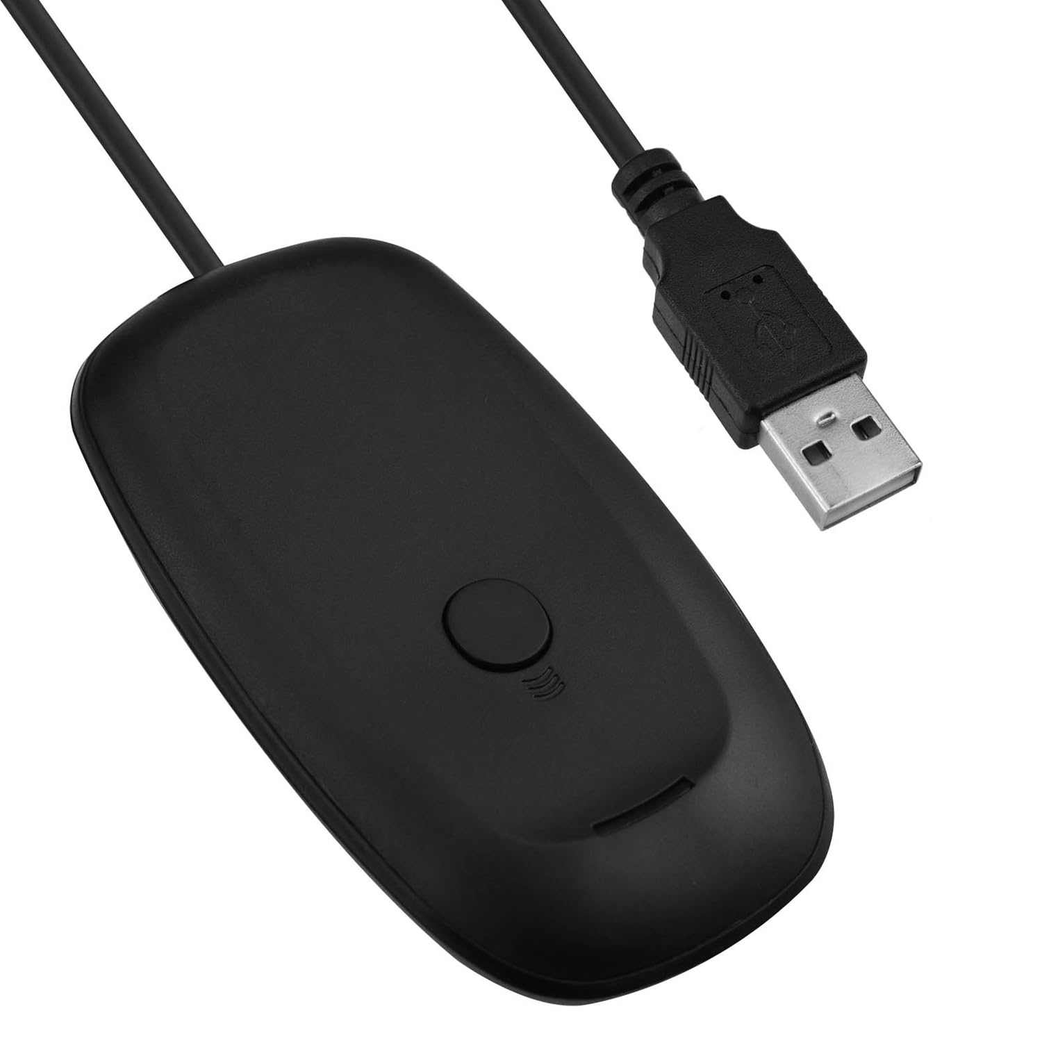 Mcbazel Ricevitore Wireless Gaming per Xbox 360/PC Gaming/Windows10/11/8/7 Adattatore USB 2.0 per Desktop Supporta Controller e Cuffie Senza Fili Plug & Play Portata 9 Metri-Nero