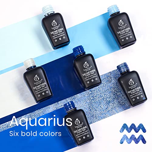 Image of Beetles Blue Gel Nail Polish - Aquarius Holy Water Collection Gel Polish