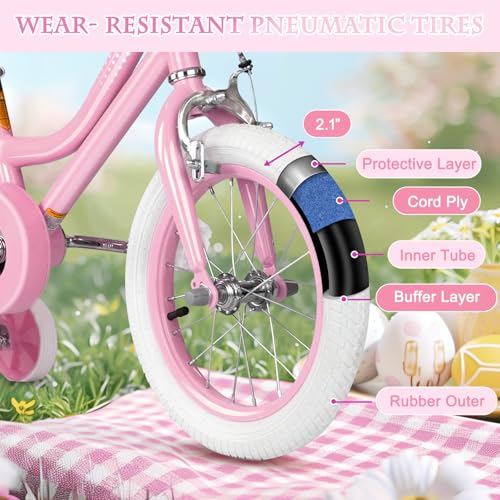 Image of Glaf Toddler Girls Bike for Age 2-12 Years Old