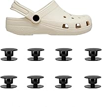 Dinghaole 8 Pièces Rivets Croc, Boutons à Rivets Croco, Pression en Plastique Attaches Chaussures Rivets Pop Réparation et Décoration, Chaussures Dissimulées, Fermetures de Fleurs de Chaussures