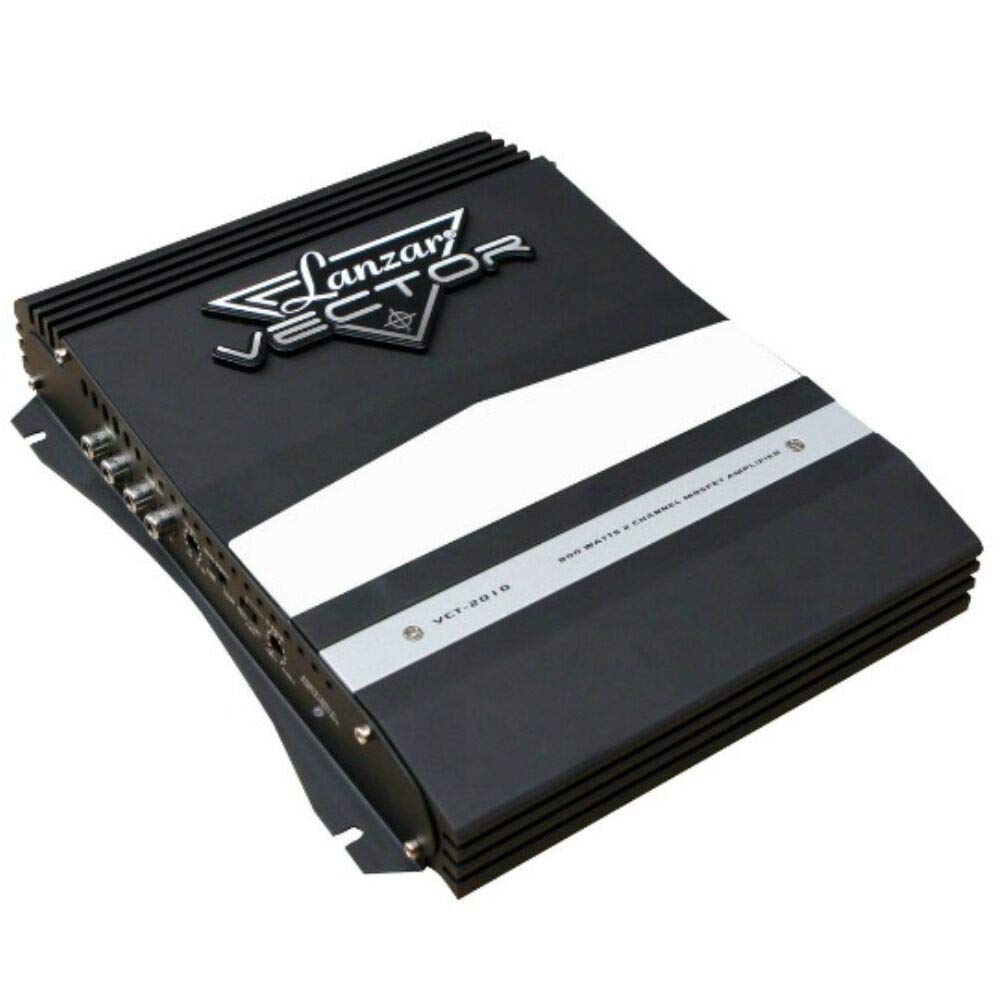LANZAR VECTOR2010 VECTOR 2010 VCT2010 amplificatore auto a 2 canali 2 ch da 800 watt max 2 x 400 watt max con assorbimento 40 ampere, 1 pezzo