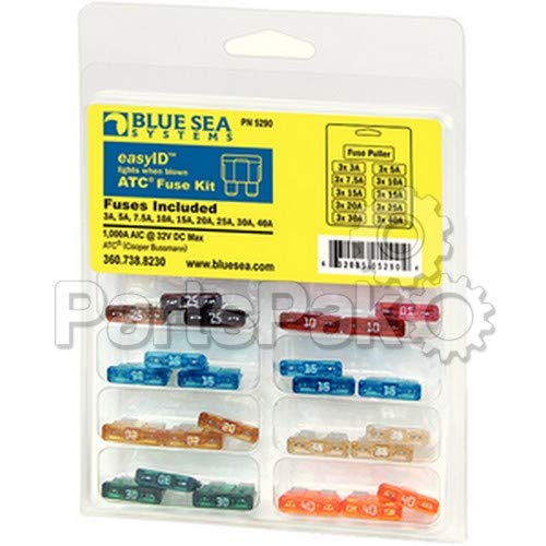 Blue Sea Systems 5290 Fuse Kit Atc Easyid 31 Piece