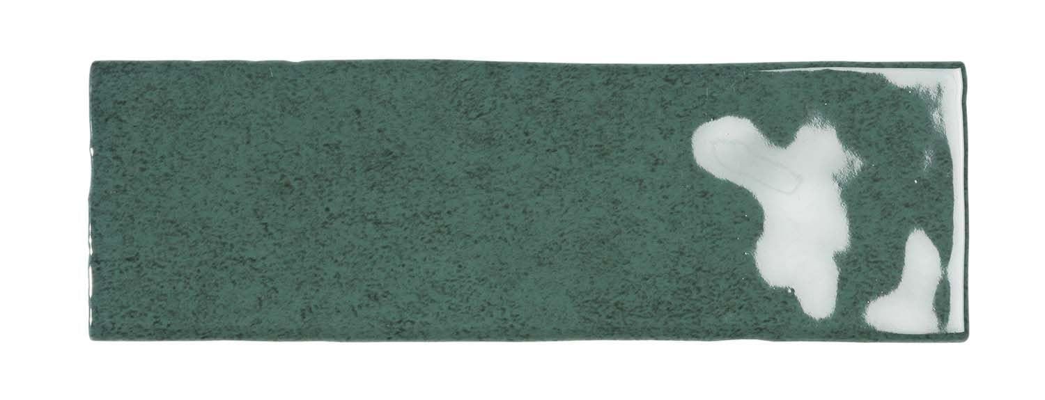 Go Bathrooms Verde Capri Bathroom Wall Tiles Porcelain Glossy Brick Effect Shape Gloss Finish–65 X 200Mm- Box Of 27- Green