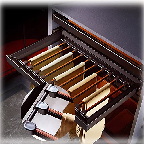Adjustable Retractable Pants Storage Rack - Multifunctional Closet Organizer for Scarf, Jeans & Trousers - Space-Saving Pull-Out Hangers for Wardrobe Organization