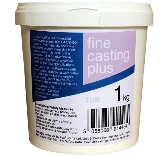 1kg Tub Formula Fine Casting Plus - Fineplus - Superior Plaster of Paris