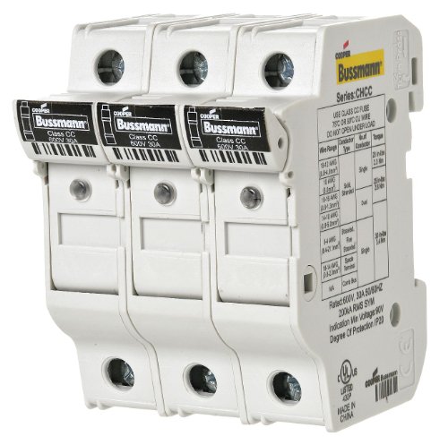 Fuse Block, Class CC, 30A, 3 Pole