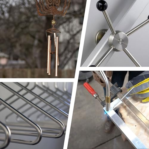 iMeistek 6063 Aluminium-Rundrohre, 5 mm Außendurchmesser, 2 mm Innendurchmesser, 300 mm Länge, 1,5 mm Wand, nahtlos, gerade, Aluminiumrohre (3 Stück)