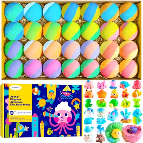 Bath Bombs for Kids with Surprise Inside – 28 Fun...