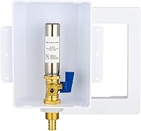 Vista 11 de EFIELD Caja de salida para máquina de hielo premium, entrada Pex de crimpado de 1/2 pulgada con válvula de bola de 1/4 vuelta instalada (Pex Crimp)