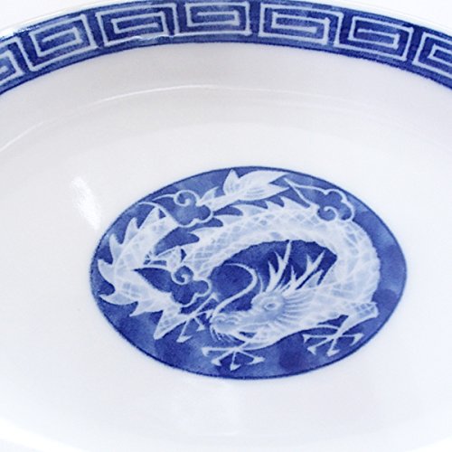 Amazon.co.jp: 楕円皿 餃子皿 19.5cm 中華昇龍 中華食器 業務用 美濃焼
