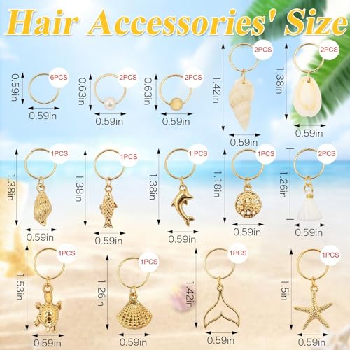 Accesorios para cabello 24 pzas color dorado miniatura 2
