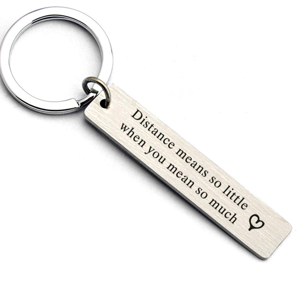 Love You Mean It Keychain For Boyfriend/Husband - Stainless Steel Couple Gift - View #10