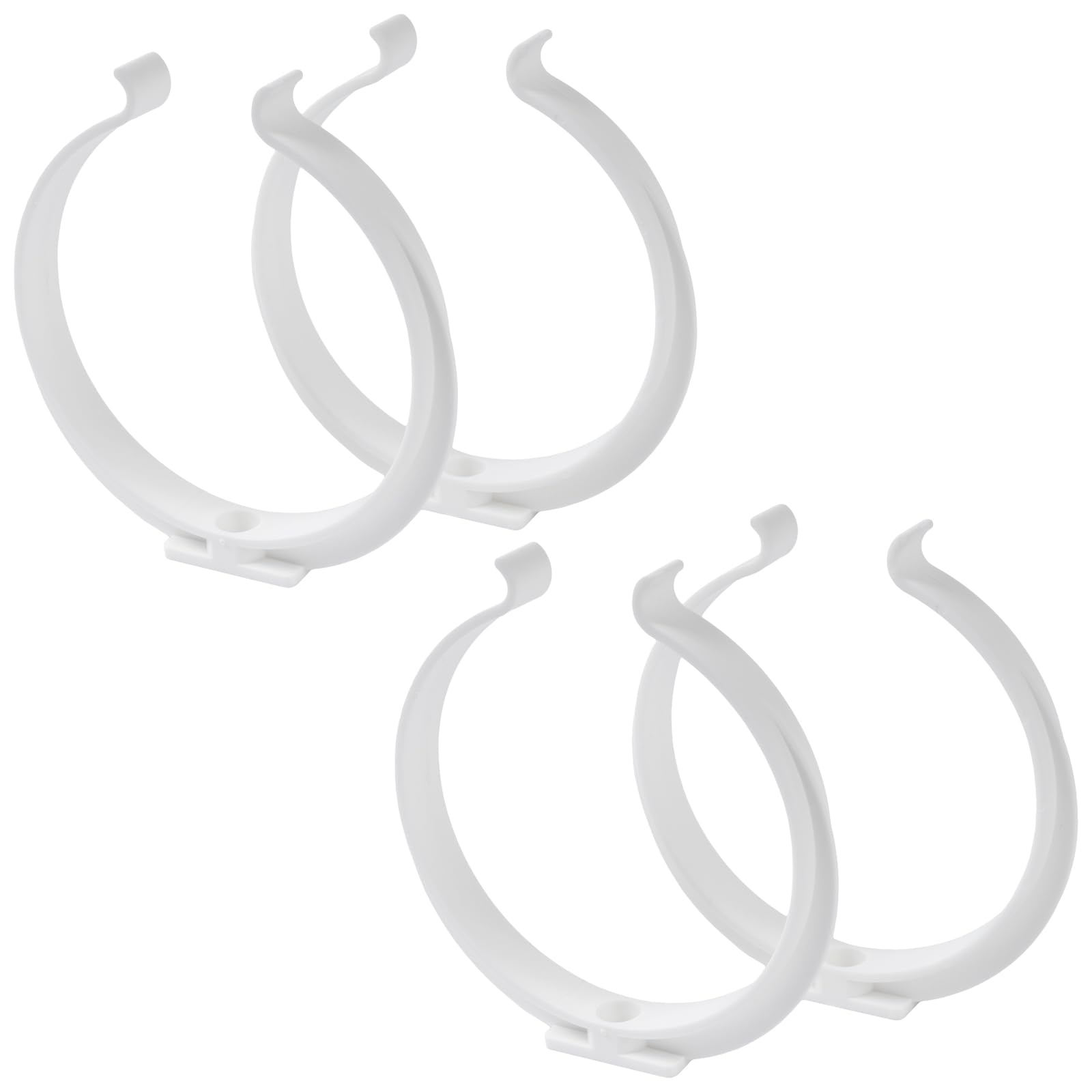 Lot De 4 Colliers De Serrage De 125 Mm Pour Tuyau De Ventilation Rond - Supports Muraux
