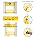 PINVNBY Yellow Acrylic Parrot Bath Box,Bird No-Leakage Bathtub for Cage Hanging Tube Shower Box Cage Accessory with Water Injector and Balls Toys for Small Pet Birds Canary Budgies Lovebirds(6 Pcs)