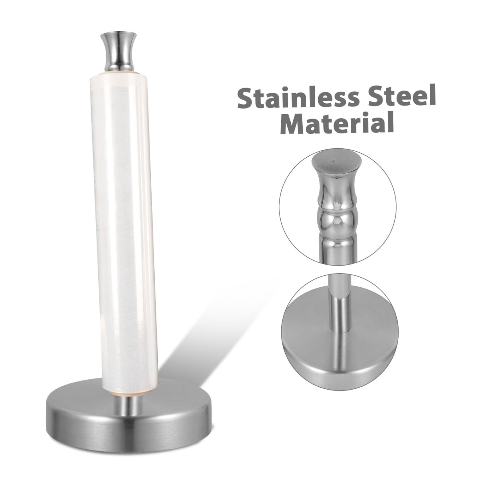 Acciaio Inox Porta Rotolo da Cucina Verticale 2 Pezzi