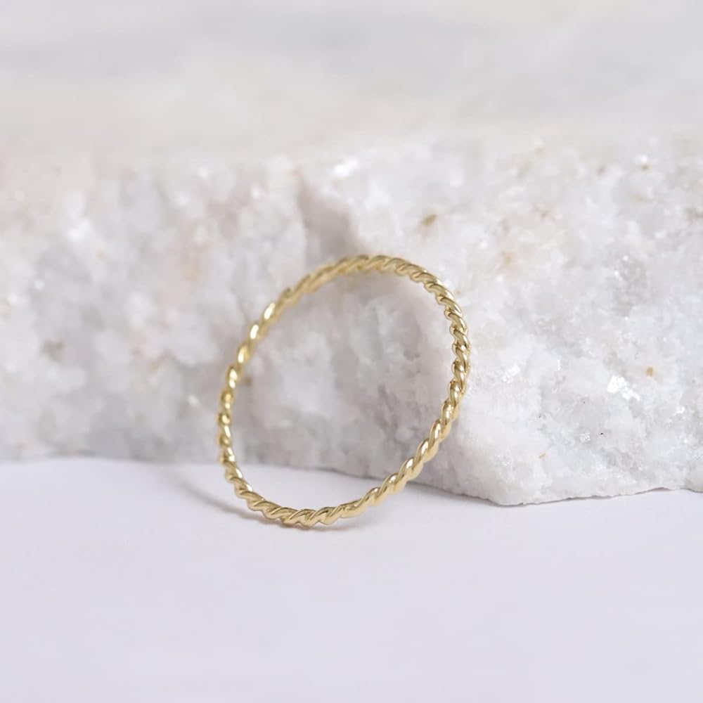 Amazon | ピンキーリング 18金 リング k18 指輪 レディース ゴールド 0