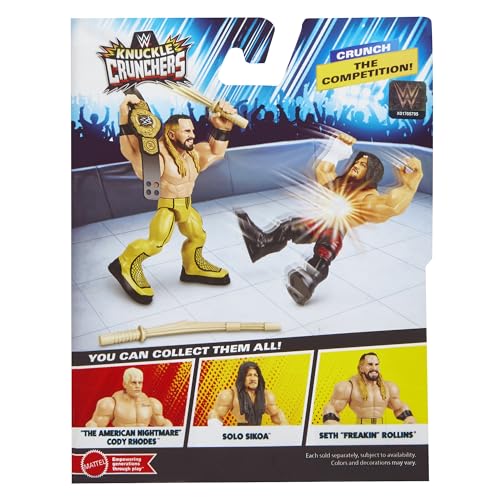 WWE Seth Rollins Crunchers pour phalanges Doré 8 modèle de collection aux finitions détaillées - 3