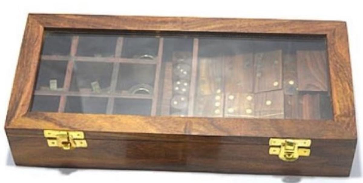 Casa Padrino Gioco Di Puzzle in Legno X H. - Abilità in Scatola Legno, Marrone, 28 13, 5 Cm