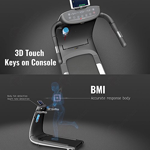 Image of POWERMAX Urbantrek TD-M3 (2.0HP) Pre-Installed motorised Treadmill with Bluetooth Music Function and Mobile App for Android and iOS