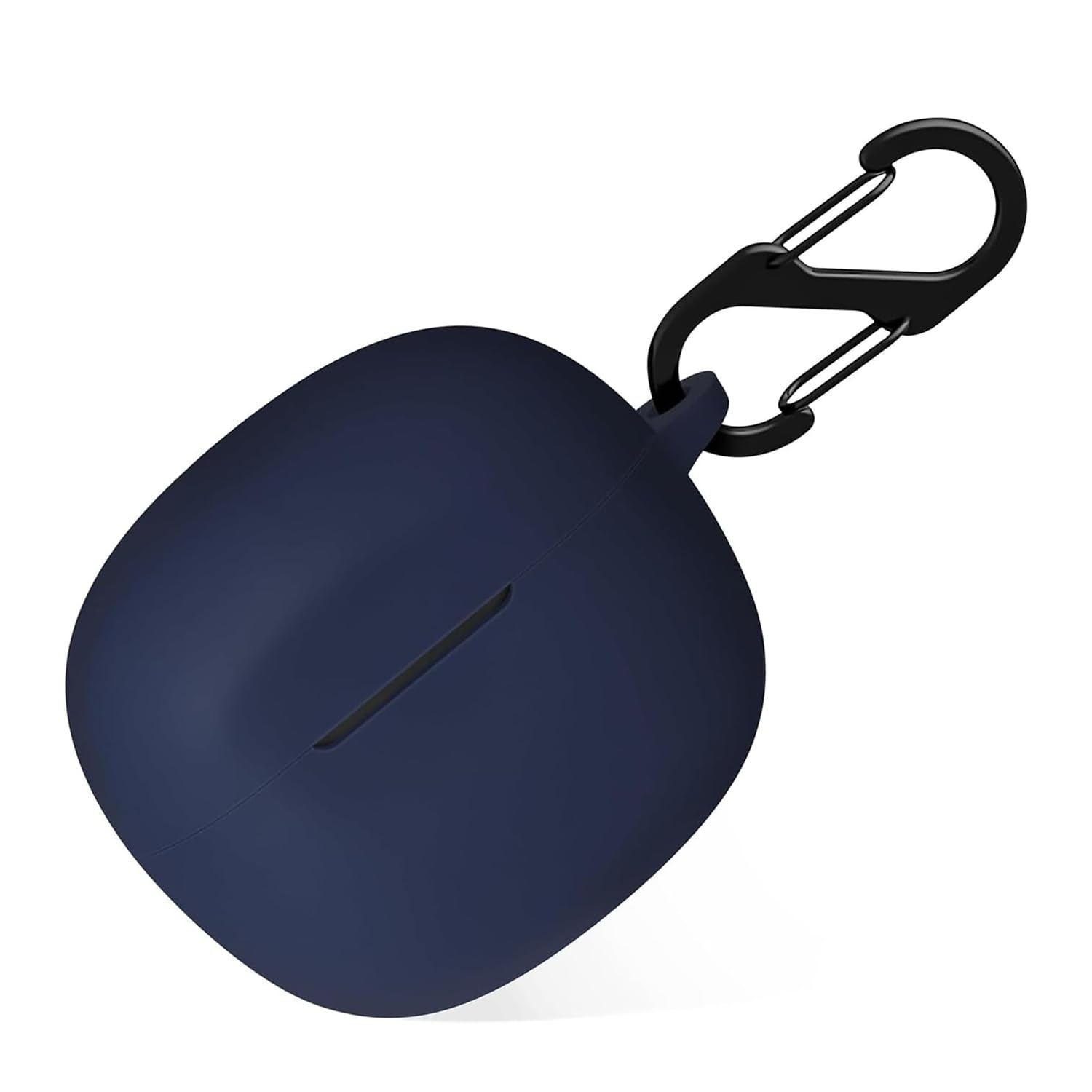 LIRAMARK Silicone Cover Case with Carabiner Compatible with Skullcandy Rail ANC Wireless Earbuds (Midnight Blue)-image-34