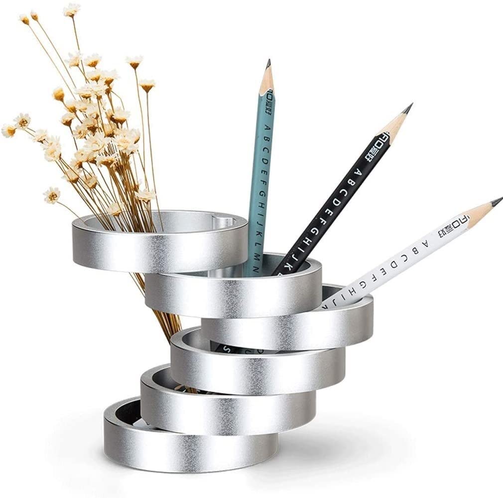Stiftköcher Stifthalter Creative Stift Container Modellierung Multifunktionsstifthalter Geschenkbüro Organizer Schule Bleistift Organizer(A,Square)
