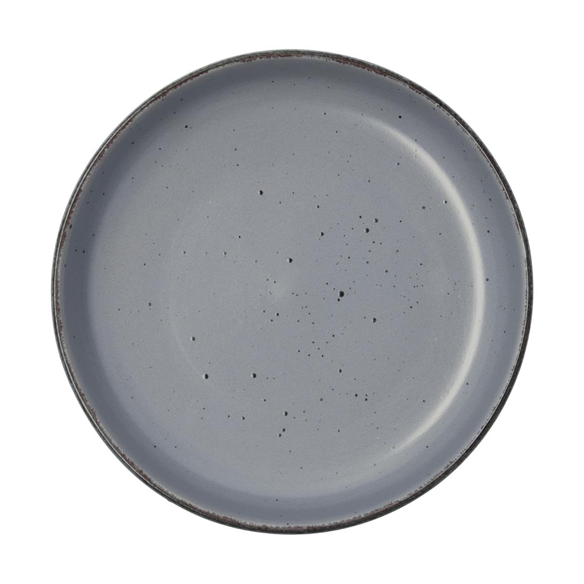 Quid Lot de 6 assiettes creuses en céramique 18,5 x 5,3 cm, convient au micro-ondes, grande taille, pour des portions extra sales