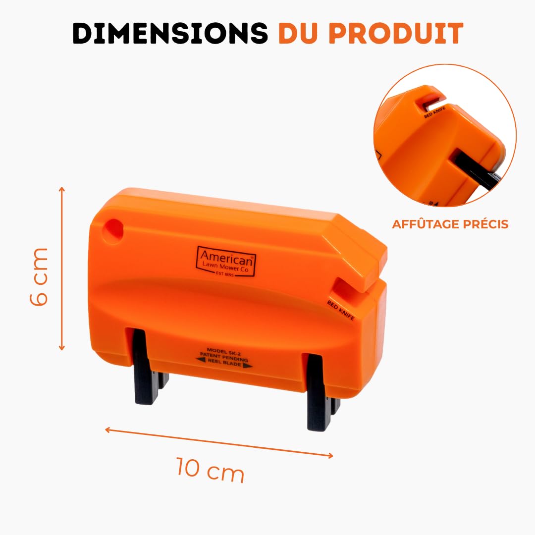 VENTEO - Affûteuse Manuelle pour Tondeuse à Gazon à Bobines | Aiguiseur Lame Tondeuse Gazon Compact | Affûtage Rapide et Précis Tondeuse Manuelle | Entretien Jardin Outils Tondeuse Gazon