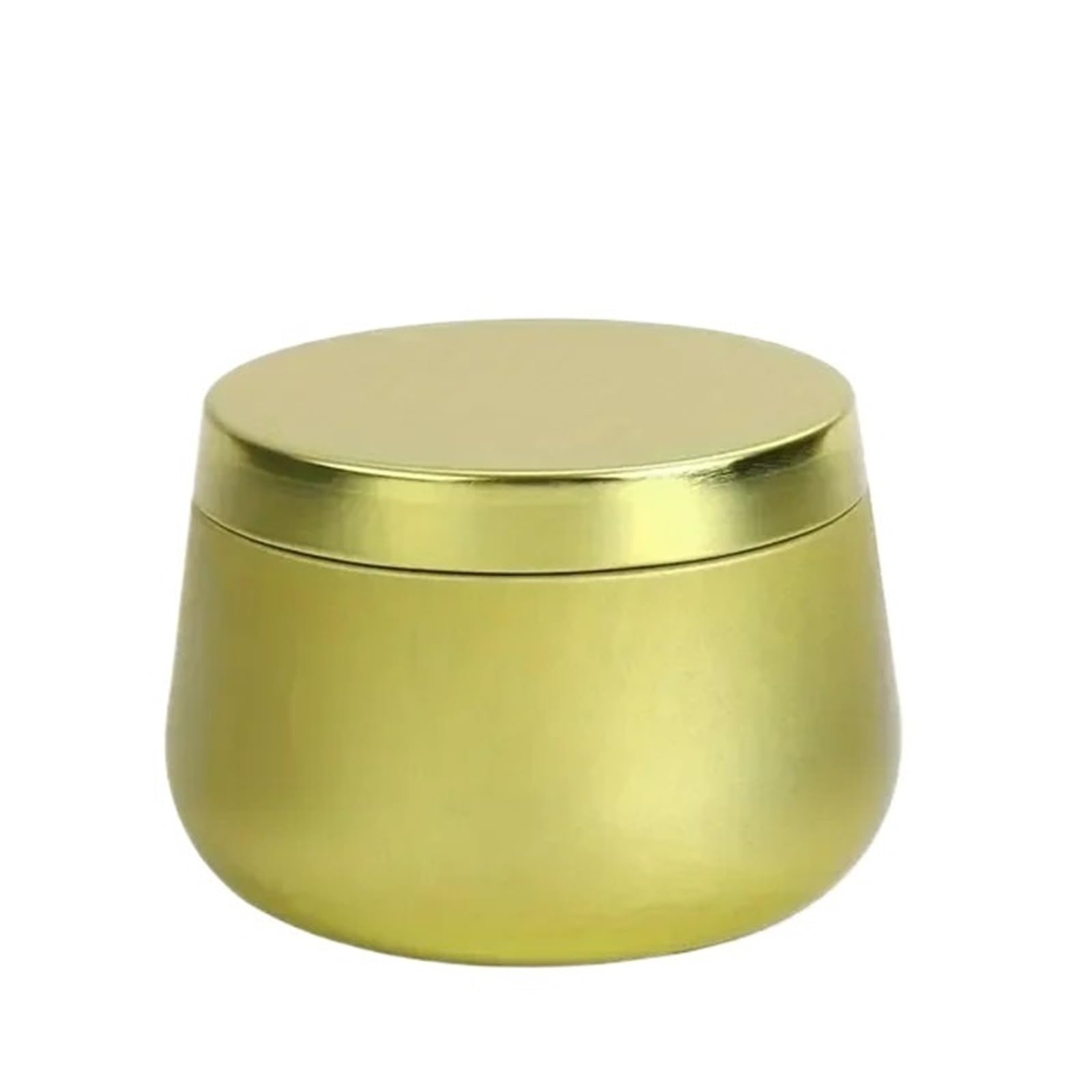 Xinglongs Candle Tin 24pcs 8oz/4oz Round Metal Candle Jars with Lids - Portable Empty Containers for DIY Candle Making & Storage(4oz-Golden-24pcs)