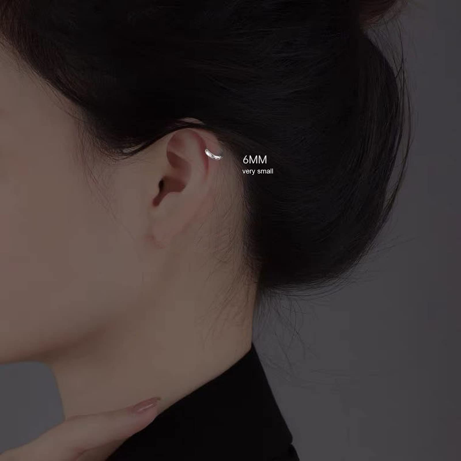 3 Paia Orecchini Cerchio Argento 925 per Donna, Orecchini Cerchio Piccoli Set Orecchini Donna Argento Orecchini Bambina Anallergici 8mm, 10mm, 12mm