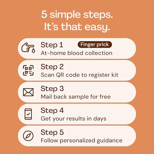 Image of Everlywell At-Home Vitamin D and Inflammation Test Collection Kit for Women and Men, with Accurate Results from a CLIA-Certified Lab Within Days, for Ages 18 Plus