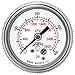 Winters P9S 90 Series Steel Dual Scale Pressure Gauge with Removable Lens, 0-400 psi/kpa, 1-1/2" Dial Display, +/-2-1-2% Accuracy, 1/8" NPT Center Back Mount