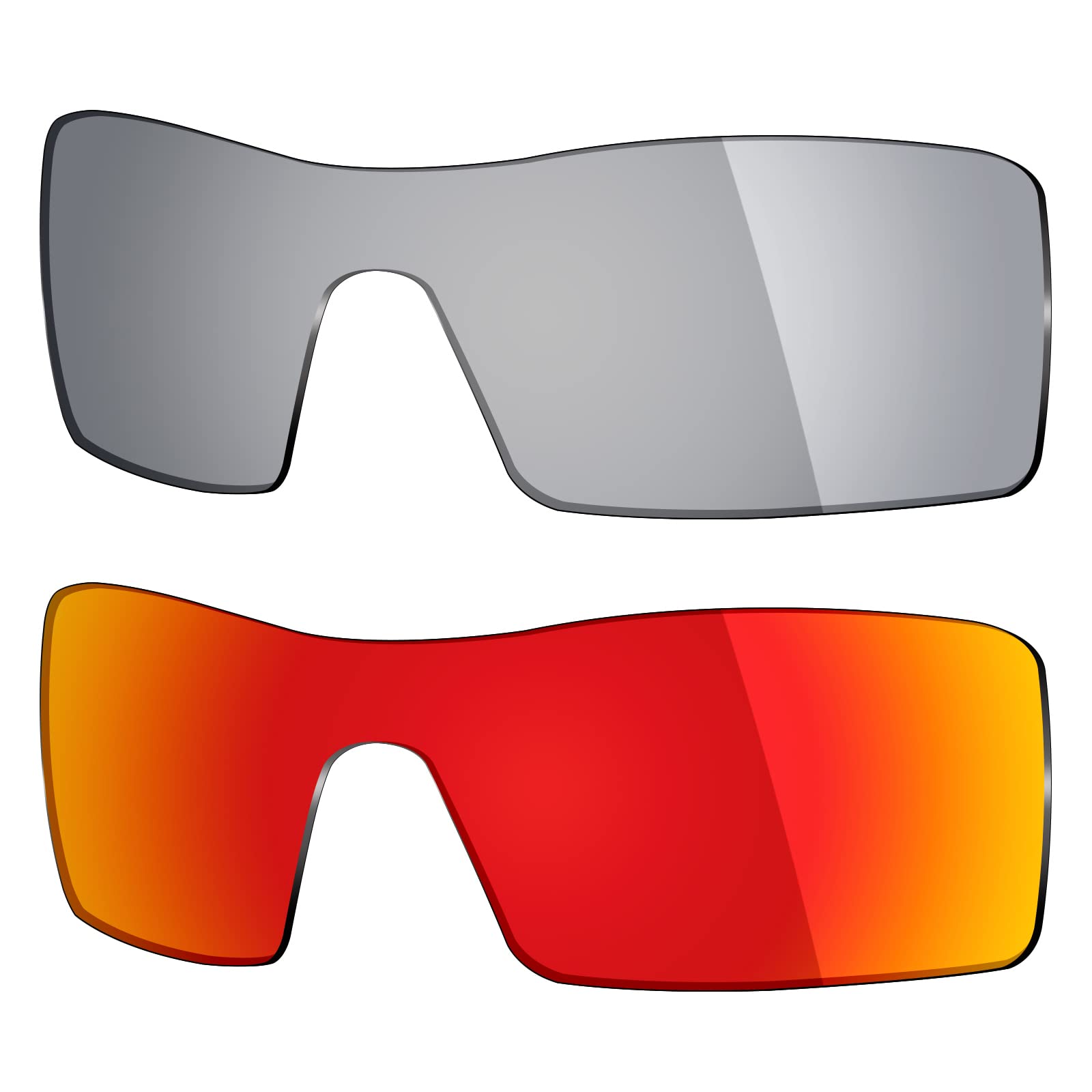 Mryok 2 Pair Polarized Replacement Lenses for Oakley Oil Rig Sunglass - Options