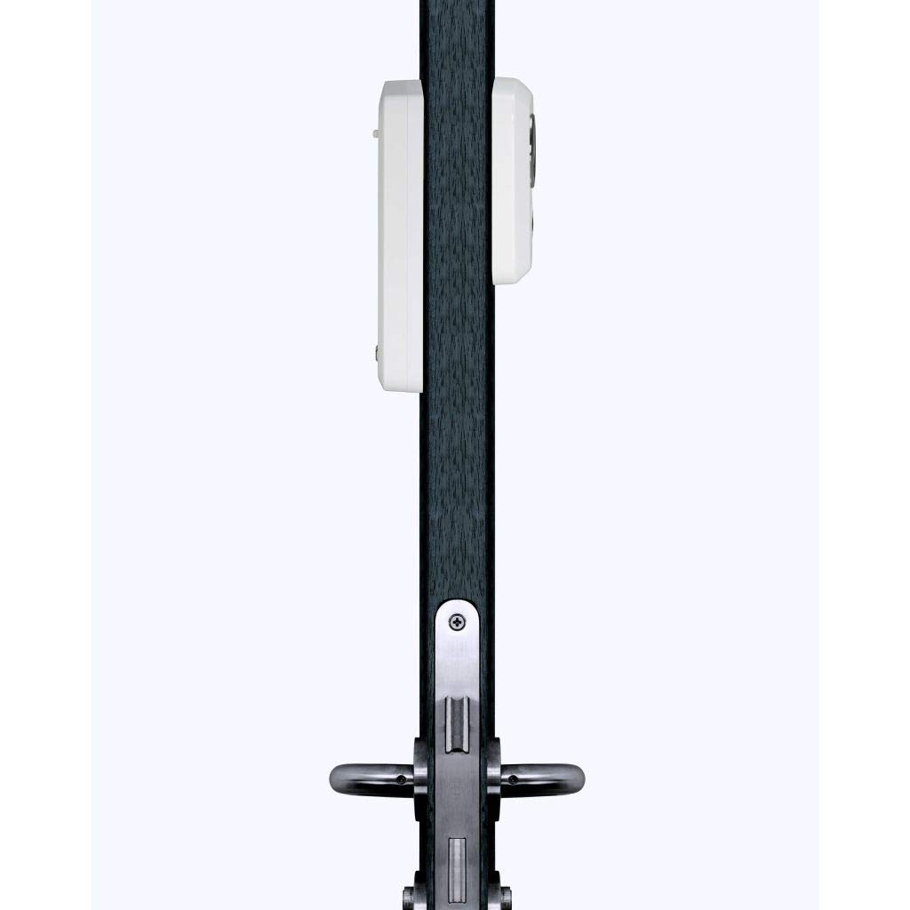 Alecto DC-700 Digitaler Türspion - elektronischer Türspion mit Kamera und Monitor - einfache Installation - Batteriebetrieben - 120° Blickwinkel - Türstärke 30-65mm - weiß