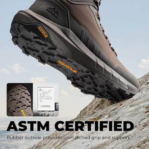 Image of NORTIV 8 Men's Tactical Hiking Lightweight Cushion Sole for Work All Day Side Zipper Motorcycle Combat Military Boot Arch Support 8 Inches Terrascope