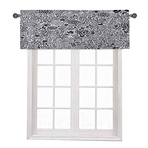 Doodle window short curtains valances hipster cupcake t…