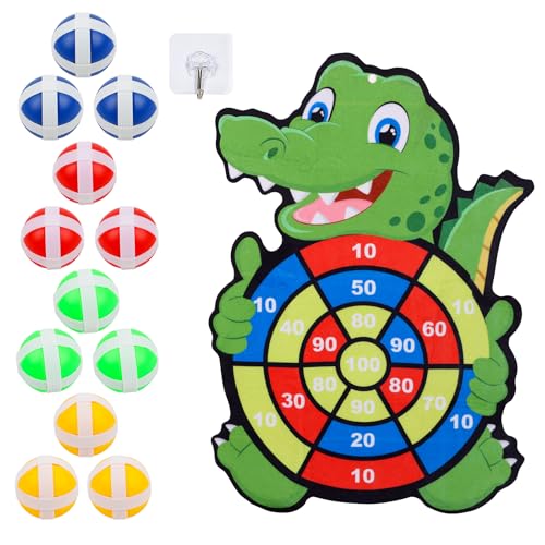 JOFONY Dartscheibe Klett Dartspiel Kinder, Dartscheibe...