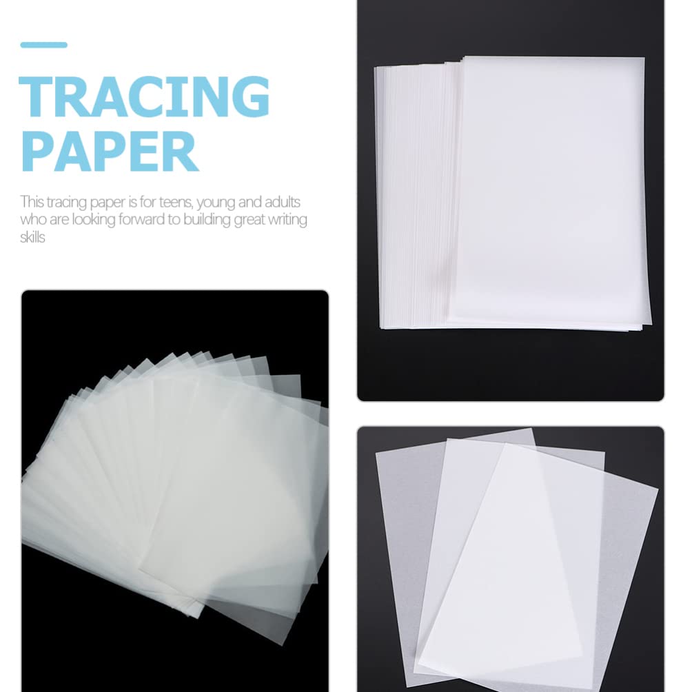 Carta da Lucido Semitrasparente 73g A5, 300 Pezzi per Disegno | Bianco in Parchment Paper, Fogli Lisci Versatili per Calligrafia Cinese e Schizzo