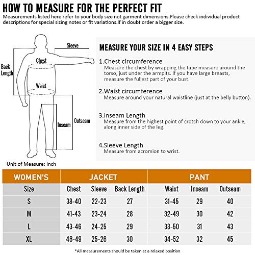 image for ILM Motorcycle Rain Suit Waterproof Wear Resistant 6 Pockets 2 Piece S