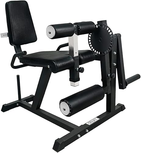SPART Máquina de extensión de piernas y rizos de piernas, máquina especial de piernas con placa ajustable cargada en la parte inferior del cuerpo,