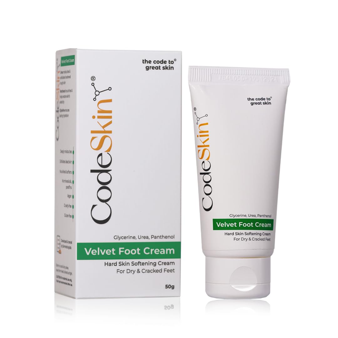 CodeSkin Velvet Foot Cream for Intense Hydration – Softens Hard Skin & Restores Elasticity with Glycerine, Urea & Panthenol, 50g-image-9
