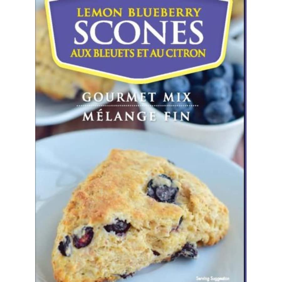 Cobblestone Kitchens | Lemon Blueberry Scone Mix | Delicious with Tea and Coffee | Bursting with Flavor | Made in Nebraska USA | 15 oz Box | CK452 (6)