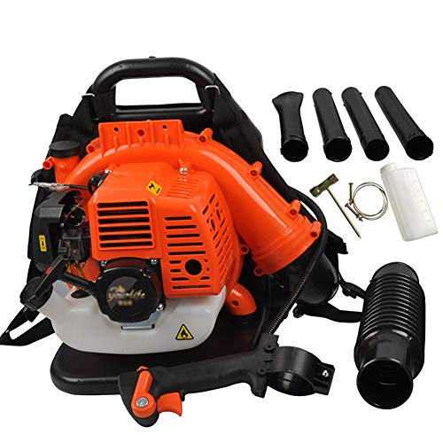 2 Stroke Gas Powered Leaf Blower Gasoline Backpack Grass Blower with Harness Air-Cooled Backpack Gas Powered Lawn Blower Air Cooling Commercial